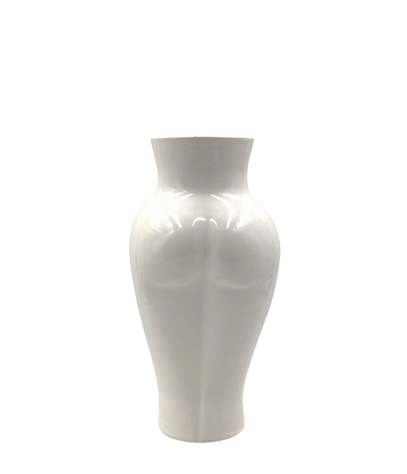 Postmodern ceramic 'Femme' vase, Baba, Vallauris France ca. 1980s