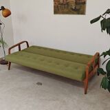 Green Banquette Daybed from Czechoslovakia 1960