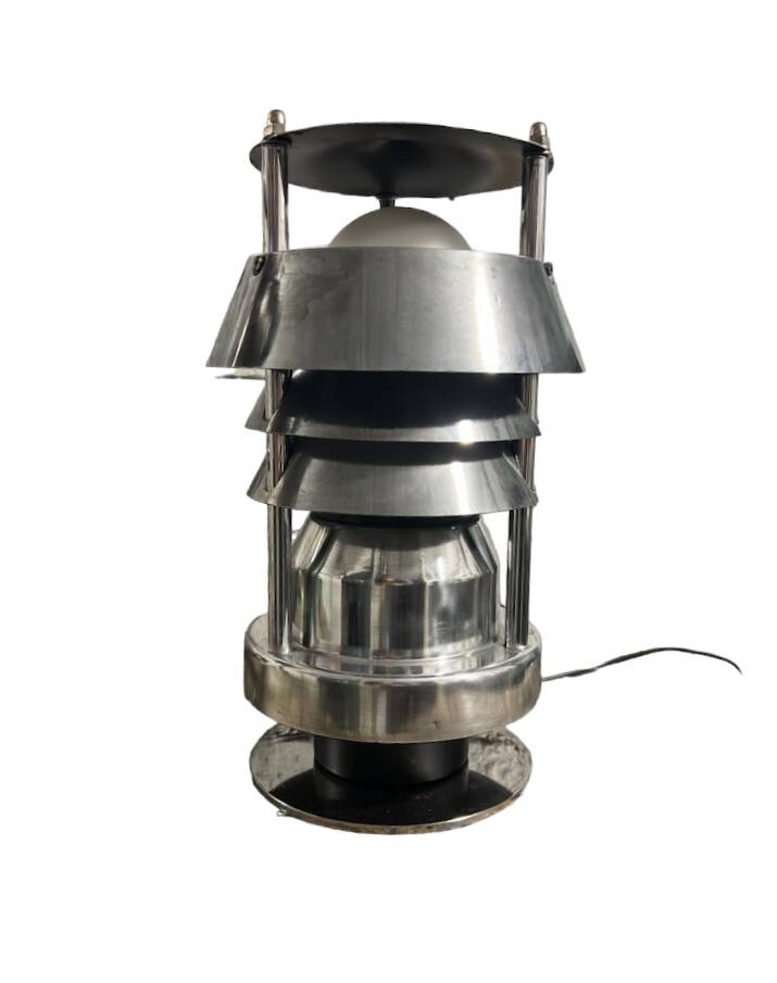 Chrome industrial lamp