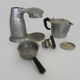 Old Italian coffee maker La Vesuviana aluminum 50s