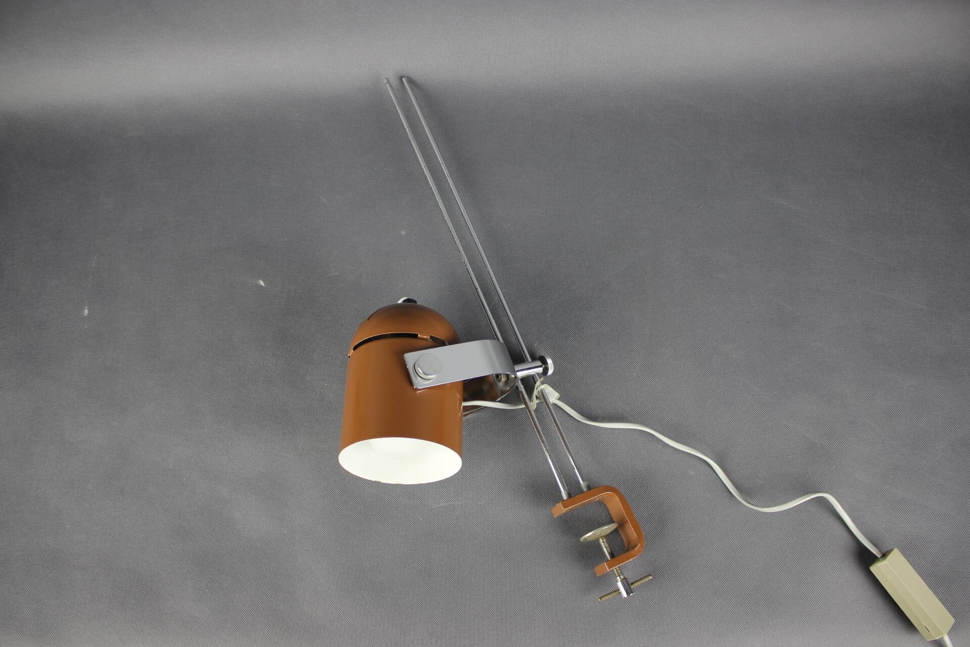 Mid-Century Adjustable Clamp Lamp by Stanislav Indra, Czechoslovakia, 1970s