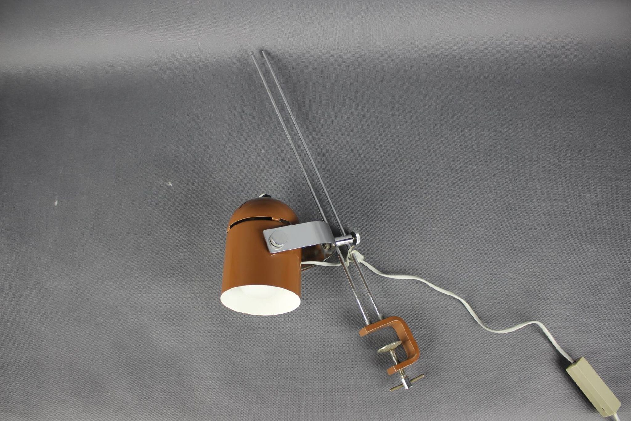 Mid-Century Adjustable Clamp Lamp by Stanislav Indra, Czechoslovakia, 1970s