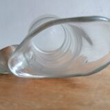 Large Normandy cider pitcher in blown glass, 19th century