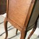 Pair of antique bedside tables with marble top and ceramic niche