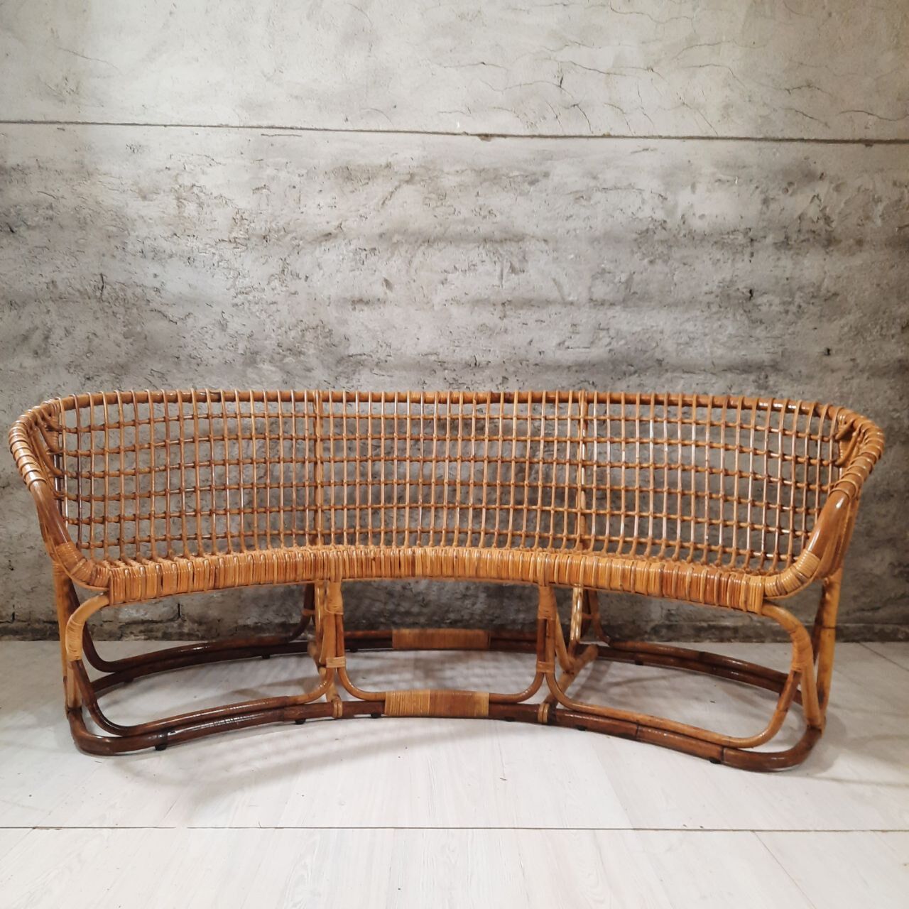 Living room - sofa, pair of armchairs - bamboo