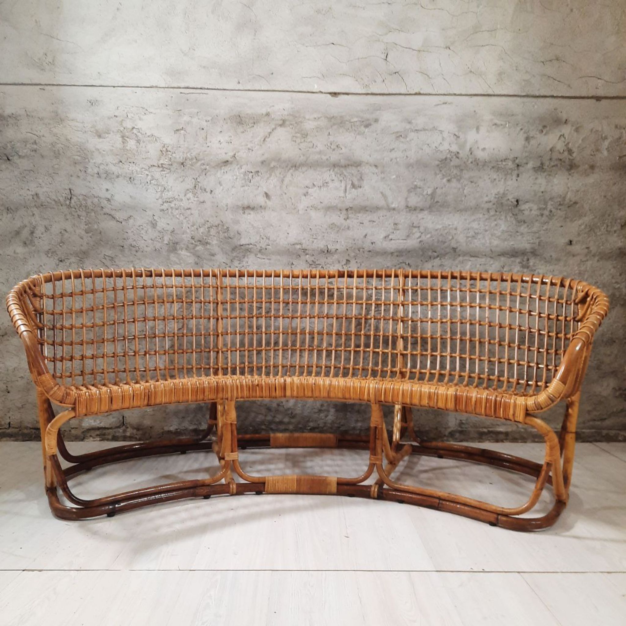 Living room - sofa, pair of armchairs - bamboo