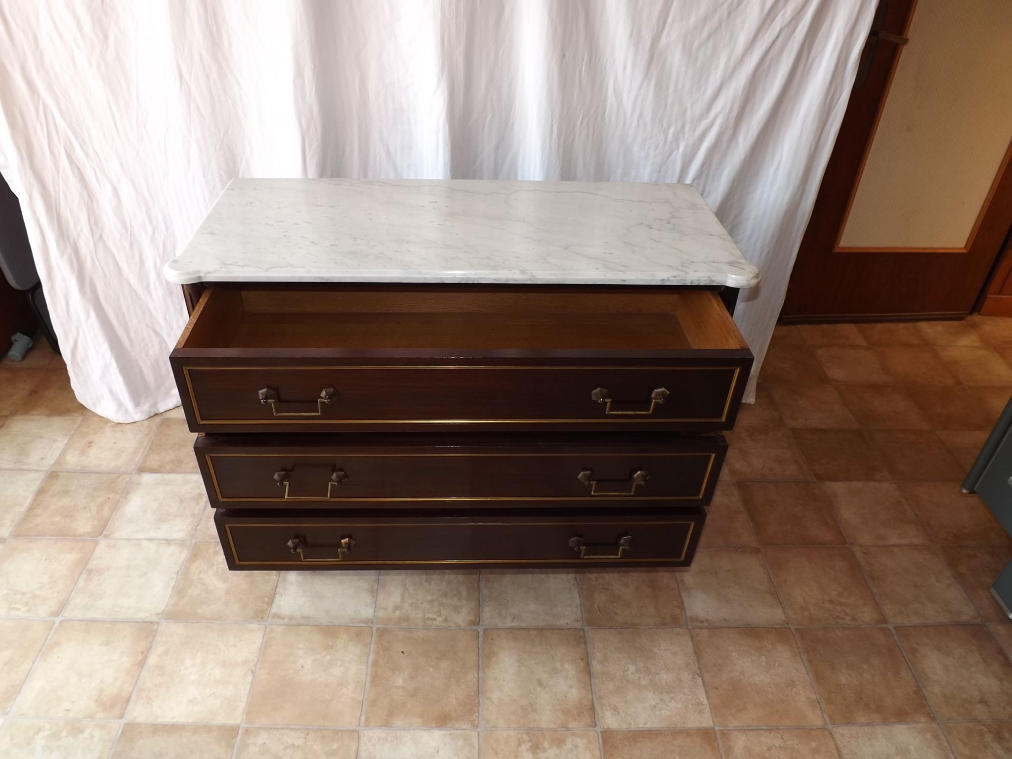 Chest of drawers mahogany Louis XVI 1970