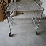 Platex frosted effect serving trolley