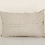 Uzbek Faded Yellow Suzani Cushion Cover, Suzani Pillow Case Made from a 19th Century Suzani, Mid