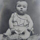 Old photo of a child baby