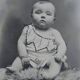 Old photo of a child baby