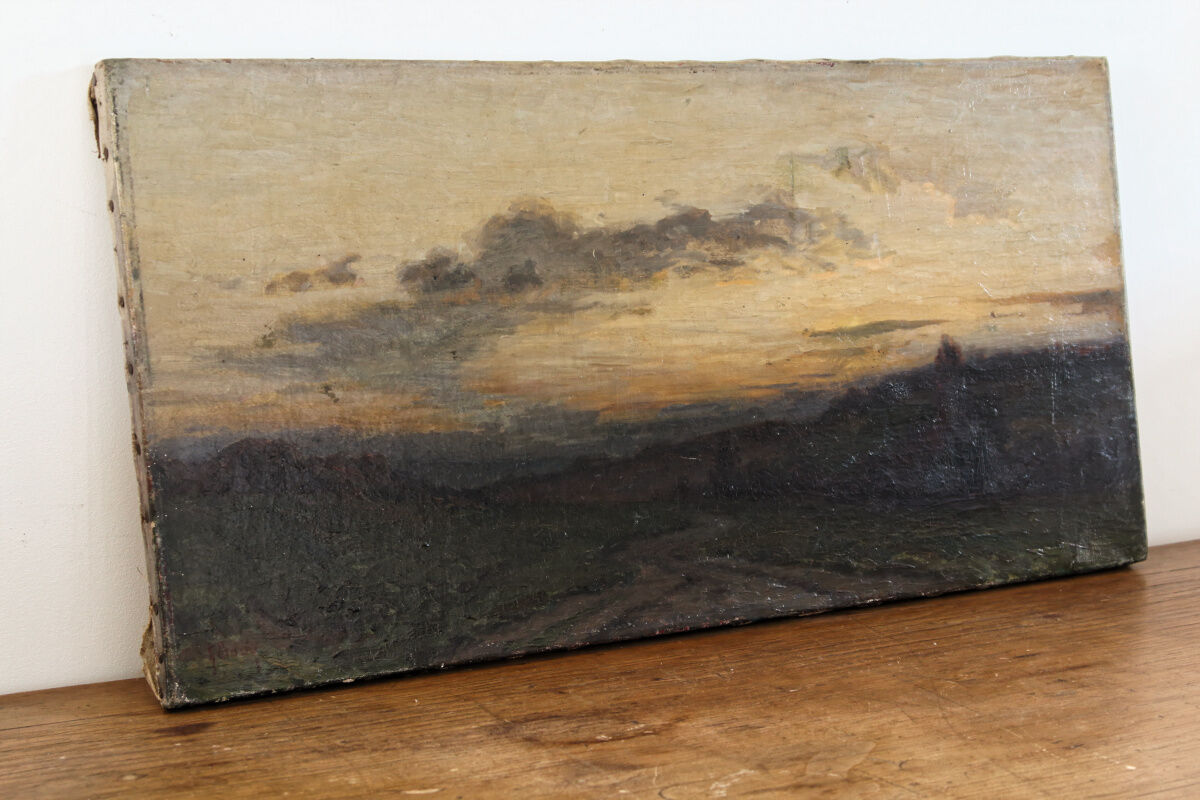 Oil on canvas, landscape, Gaston Bouy