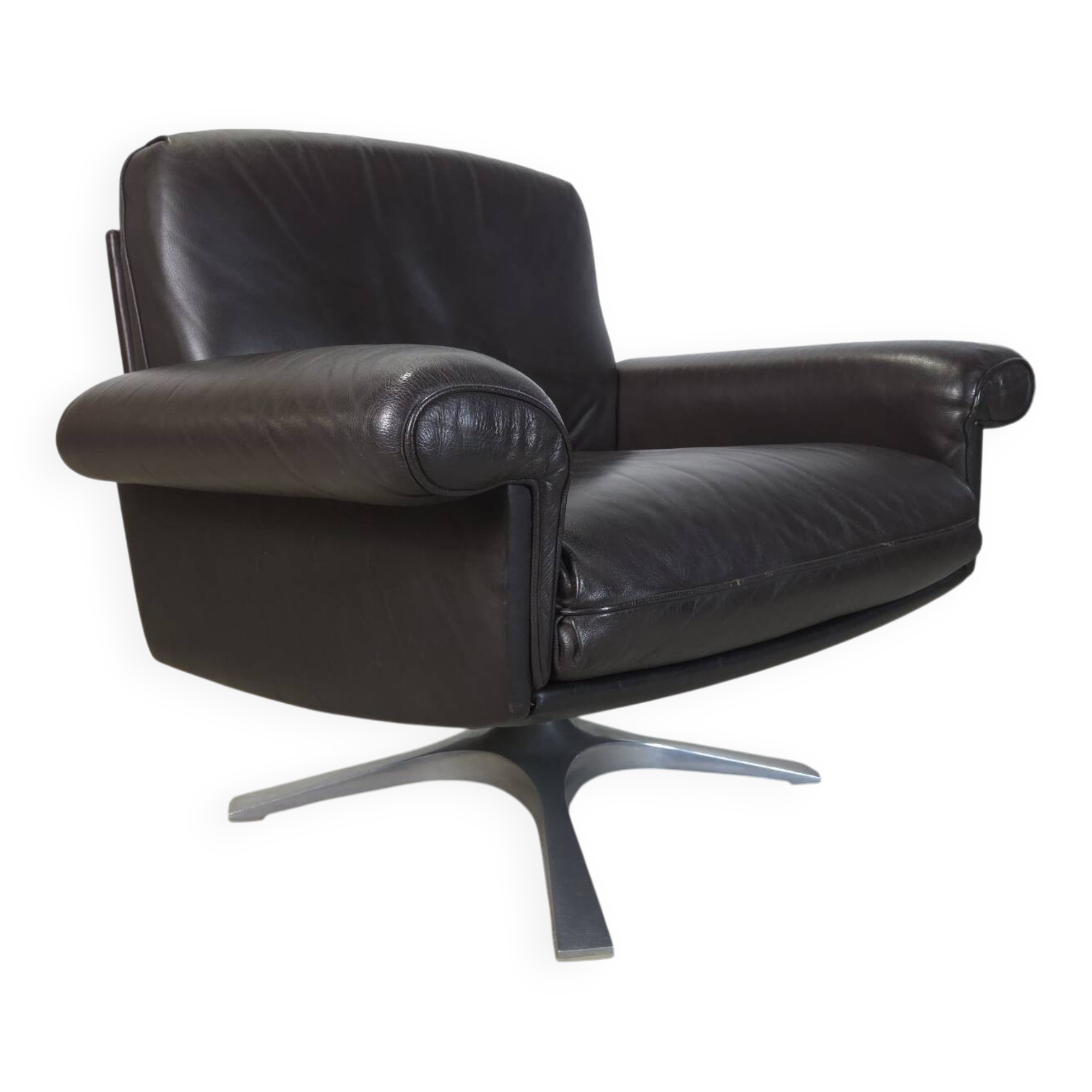 Vintage 1960s De Sede DS-31 leather lounge chair