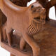 Trône à tête de lion années 1960