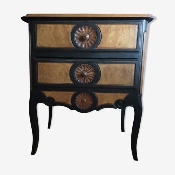 Petite commode ancienne à deux tiroirs