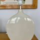 White contemporary ceramic lamp base