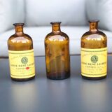 Set of nine bottles of apothecary