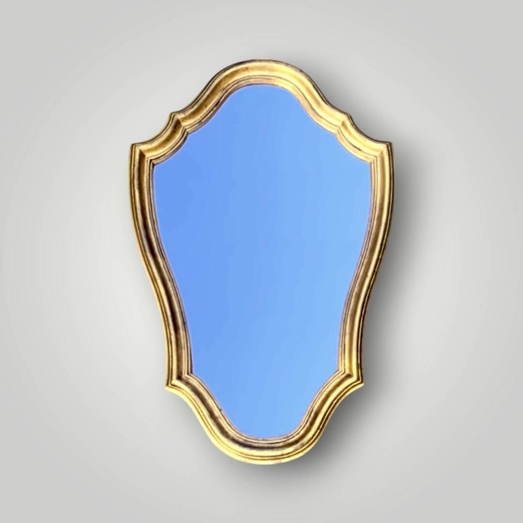 Louis XV style gilded resin mirror – 1960s