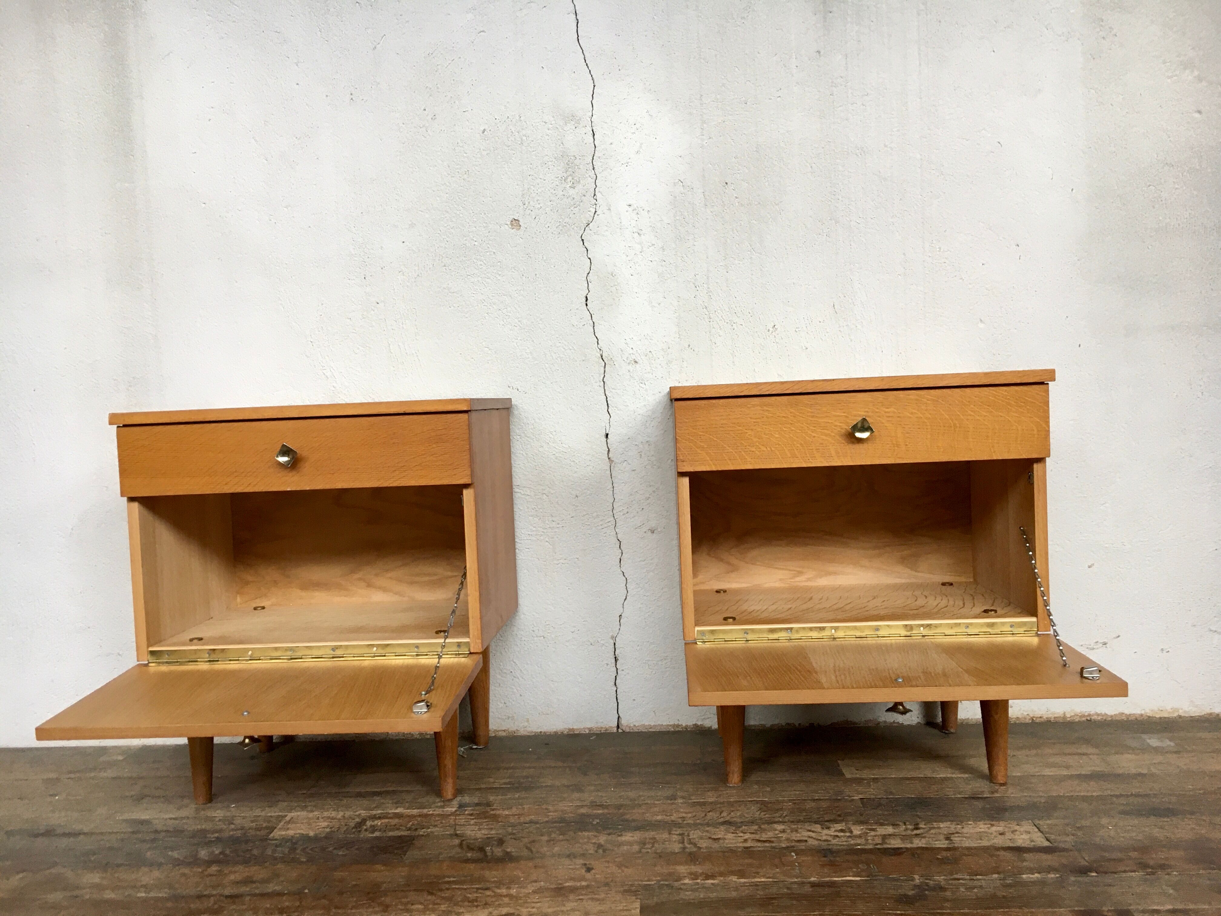 Paire de chevets anciens 1950/1960