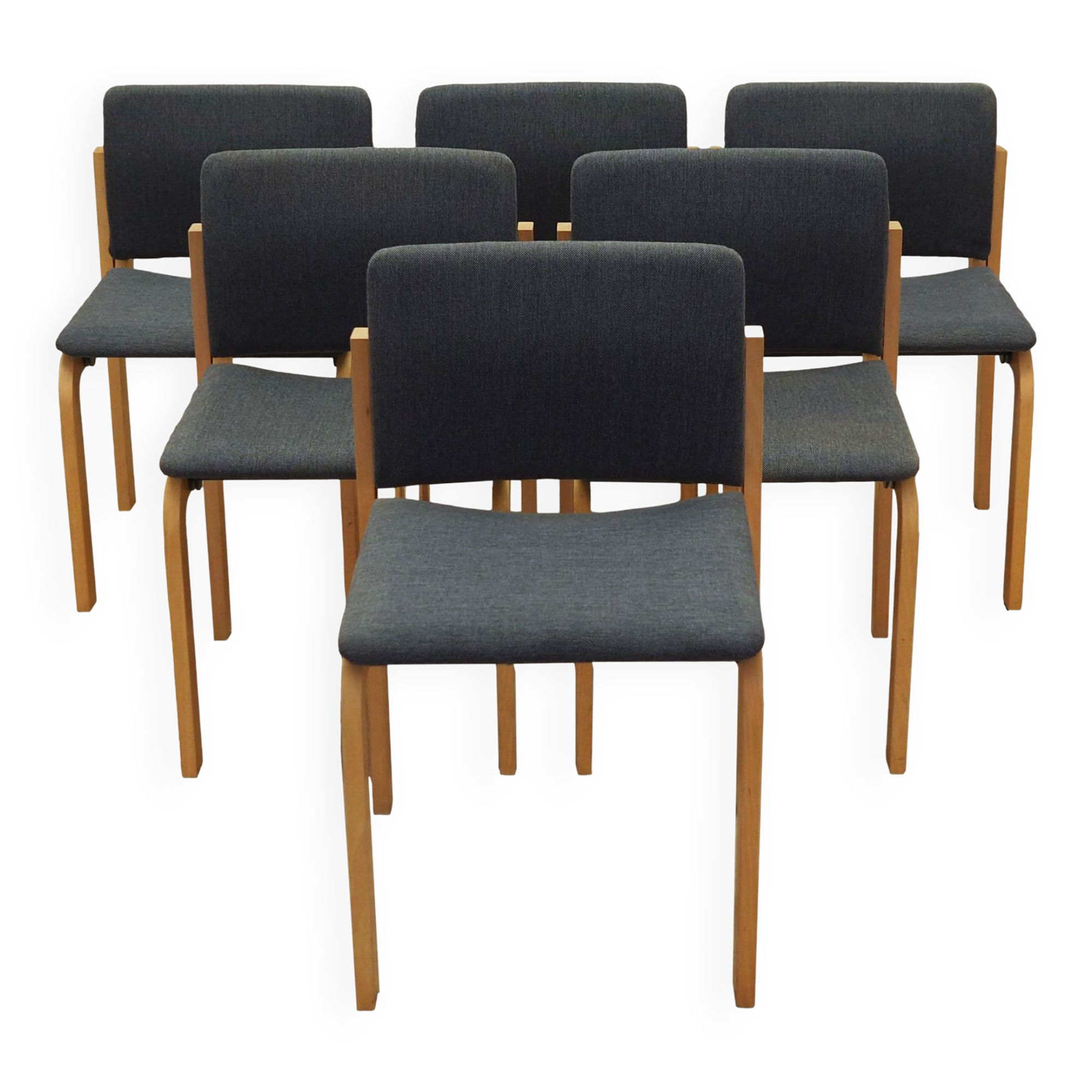 Set of six chairs, Danish design, 1980s, manufacturer: Fritz Hansen