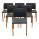 Set of six chairs, Danish design, 1980s, manufacturer: Fritz Hansen