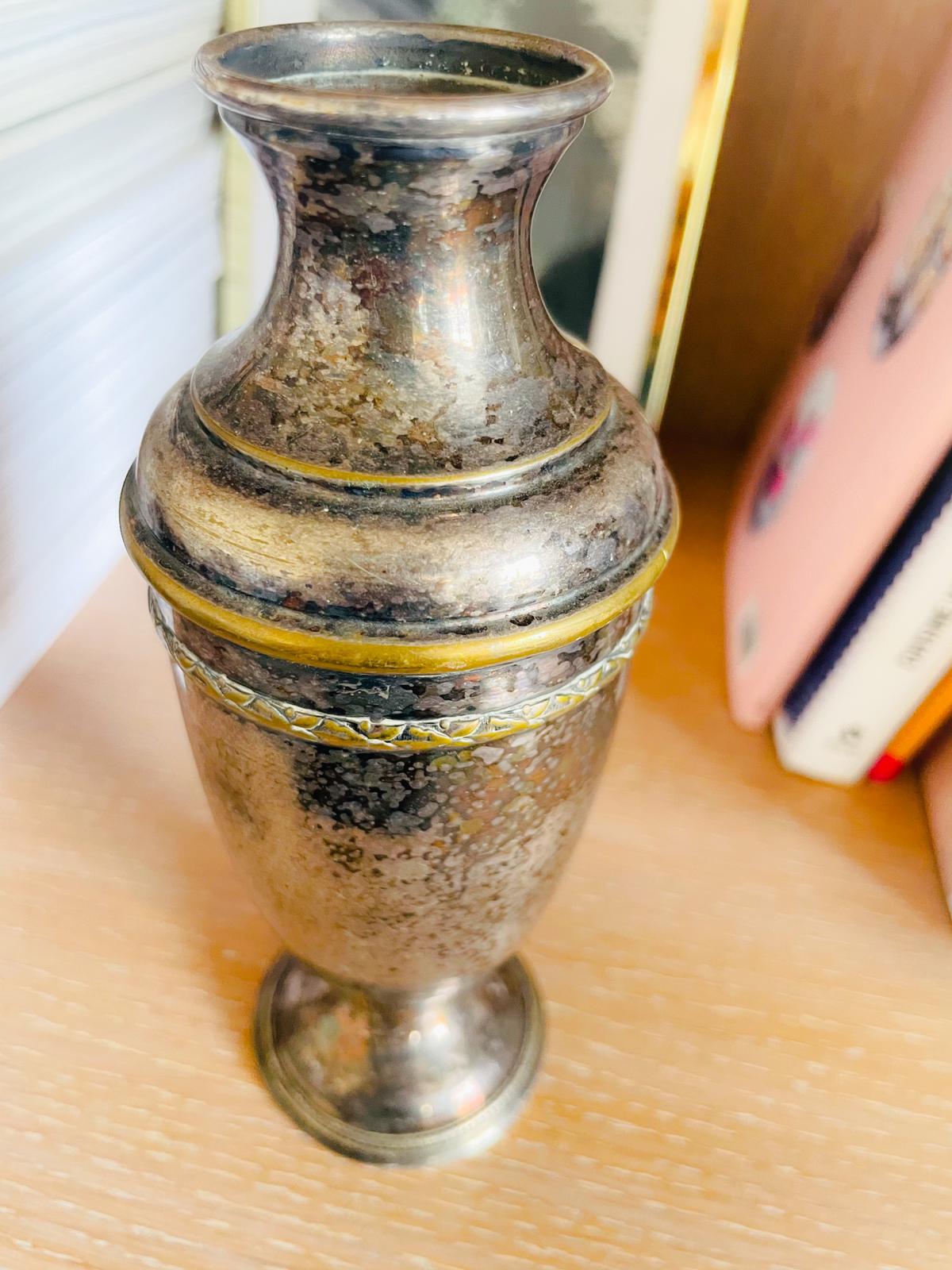 Vintage brass vase