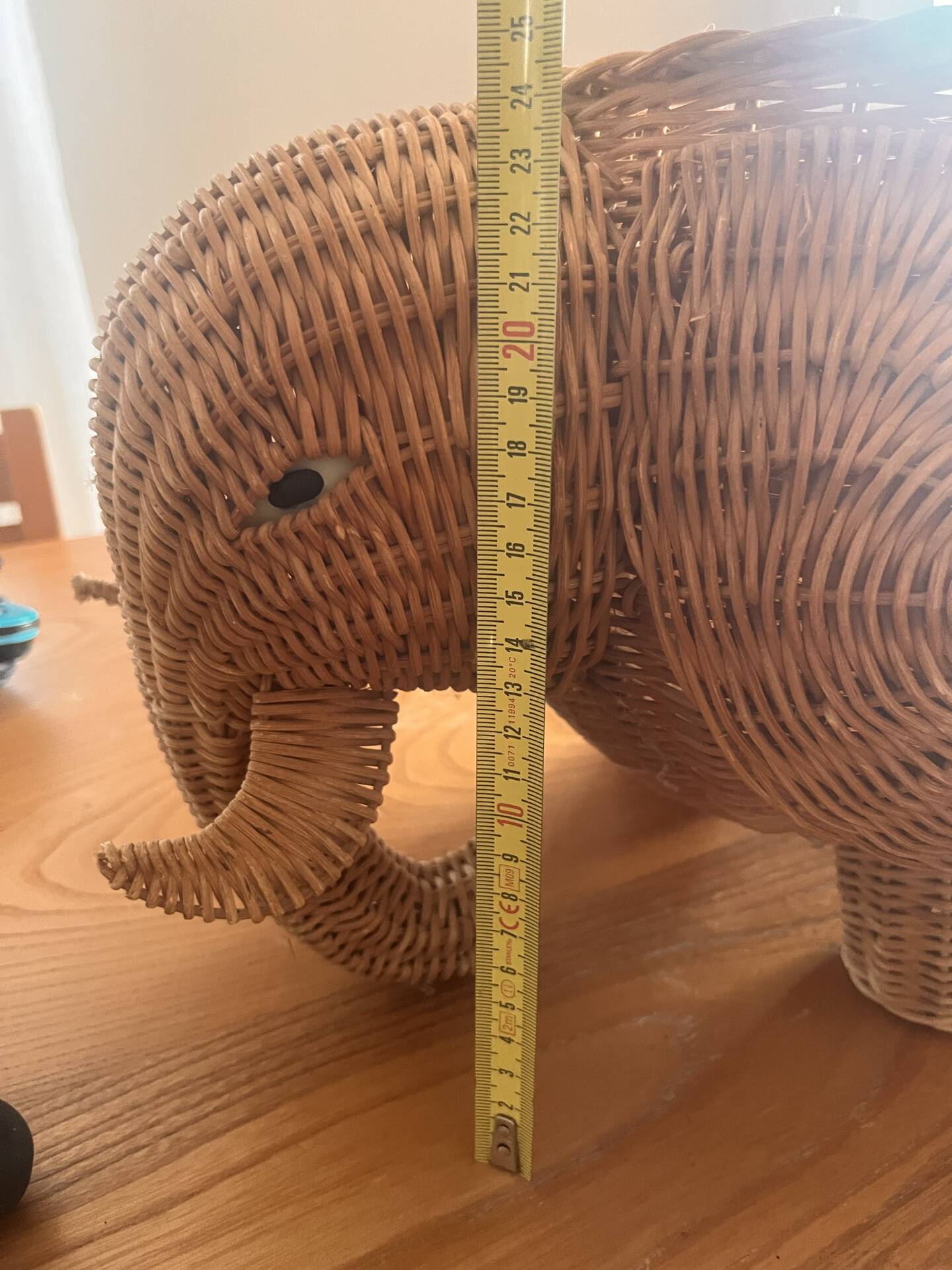 Panier éléphant en rotin