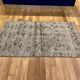 Antique Unique Aztec Design Muted Turkish Old Rug