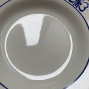 Vintage soup plates with butterfly decor