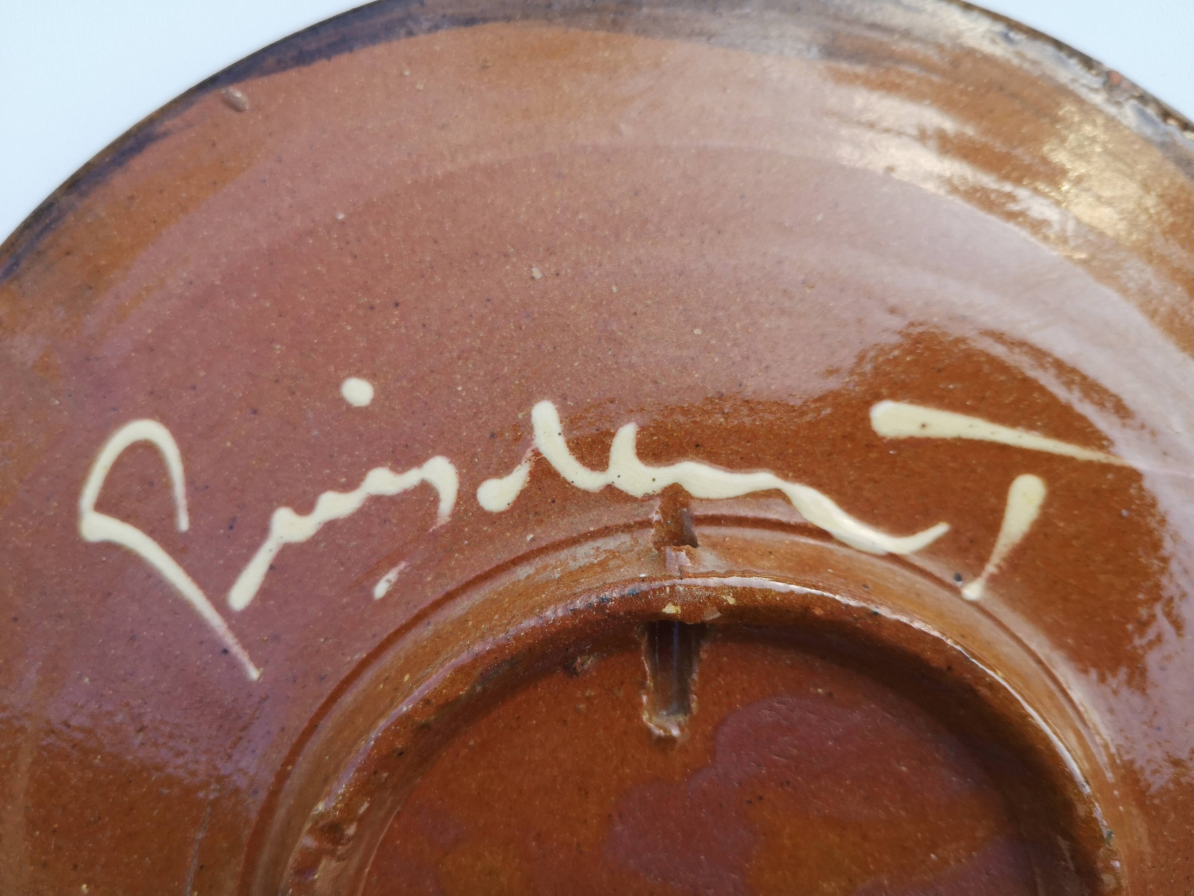 Plates, Puygdemont ceramics, vintage