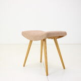 1980s Oak Stool, Czechoslovakia