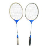 Pair of Vintage Wooden Badminton Rackets