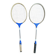 Paire Raquette Ancienne Badminton Bois Vintage