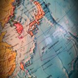 World map terrestrial 1983