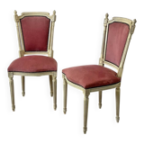 Paire de fauteuils de style louis XVI