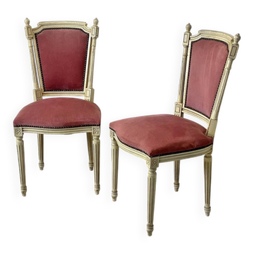 Pair of Louis XVI style armchairs