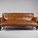 Mole sofa in leather by Sergio Rodrigues. 1960s Made in Brazil