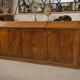 Grocer's counter / workshop furniture in solid oak from the 1920s