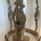 Old lantern in bronze and glass