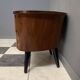 small kidney shaped cabinet with glass on top 1960s