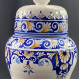 THERIA:F earthenware medicine jar by Malicorne Emile Tessier for Louis Warrin