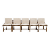 Set of Five Vittorio Rossi Dining Chairs for Lorenzon Italia , 1960s