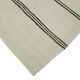 Hand-Knotted Turkish Unique 1970s 194 cm x 380 cm Beige Hemp Kilim Carpet