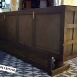 Important buffet / enfilade Art Deco period in polychrome engraved glass.