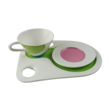Coffee service plate - cup, paint palette décor, Villeroy - Boch