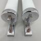 Pair of bauhaus or functionalist chrome wall lamps, 1930's