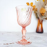 set of 6 red wine glasses pink rosaline luminarc arcoroc 14.5cm vintage