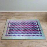1980s Gorgeous Geometric Italian Woolen Rug by Missoni for T&J Vestor