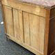 Henri II two-door sideboard in solid wood and marble