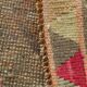 Tapis coureur vintage turc beige sable et rose, 80x413 cm